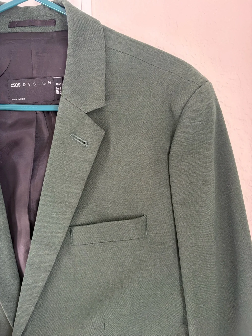 ASOS Dark Green Two-Button Blazer